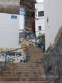 The steep steps up through the old village of Puerto de Mogan