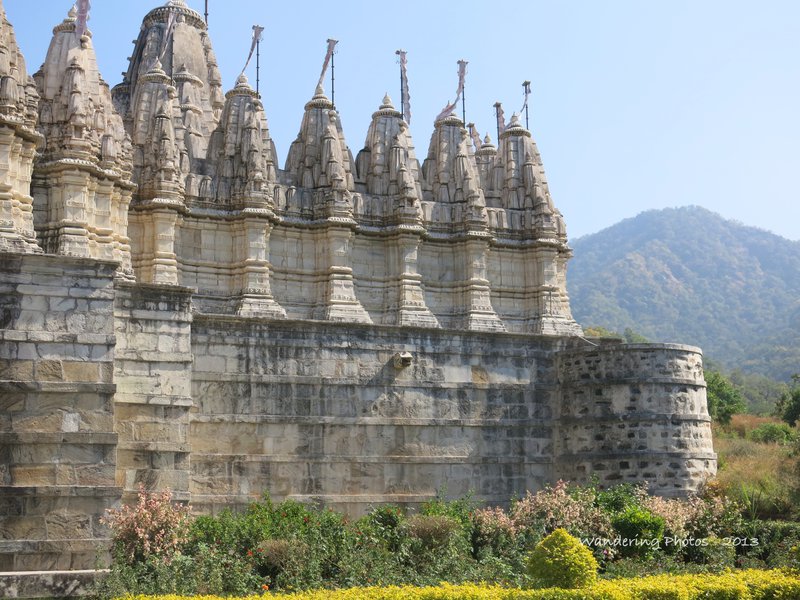 Jain Temple within the wooded slopes of the Aravallis Hills