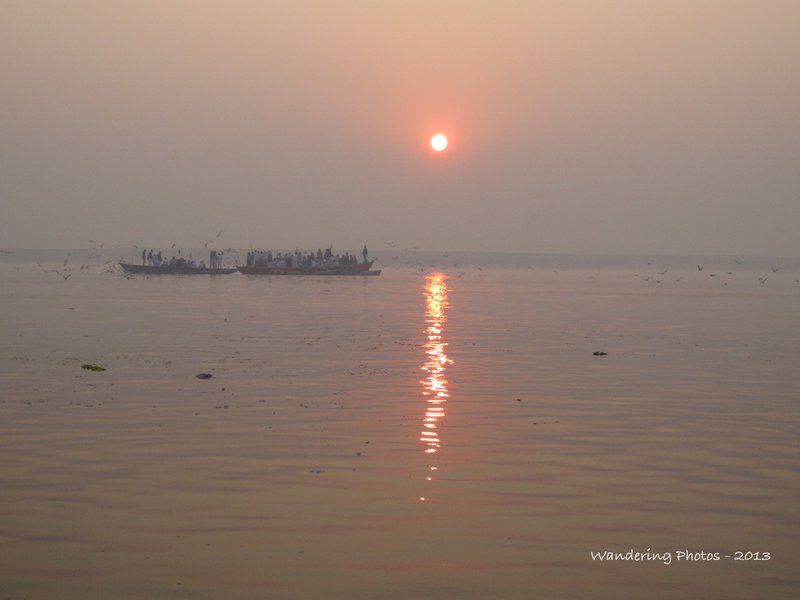 Sunrise river the Ganges