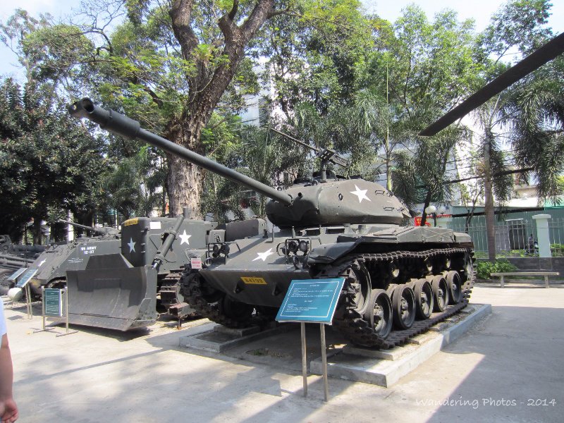 US tank at the war Remnants Museum - Saigon