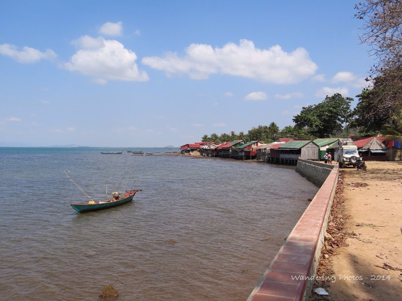 Along the seafront to the Crab Market  - Kep Cambodia