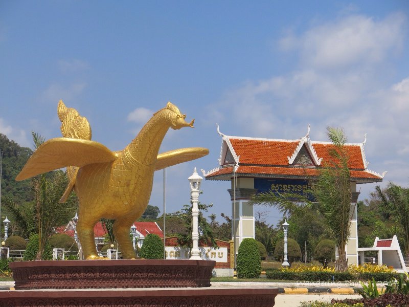 A Golden Goose at the Provincial Hall  - Kep Cambodia
