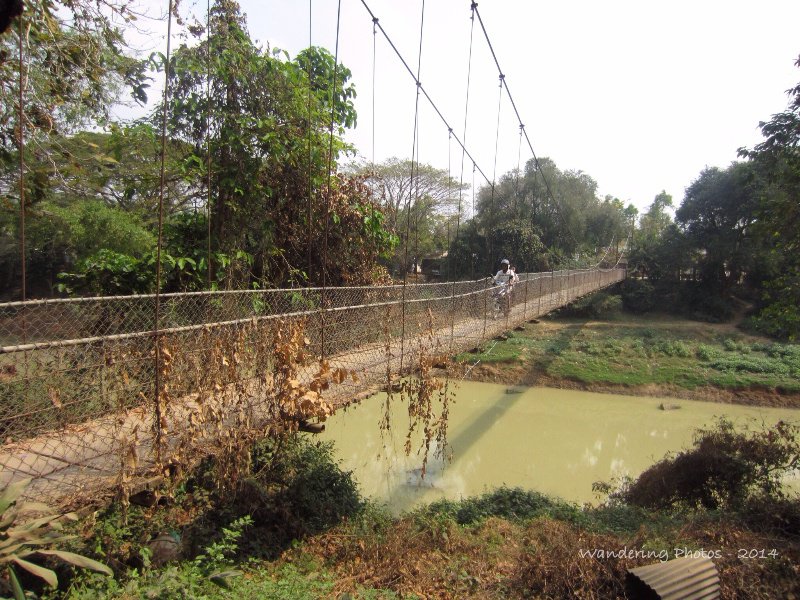 Suspension bridge in Battambang
