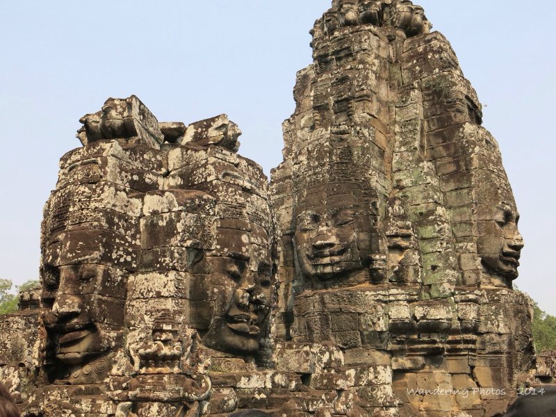 The Bayon central towers with carved faces - Angkor Thom