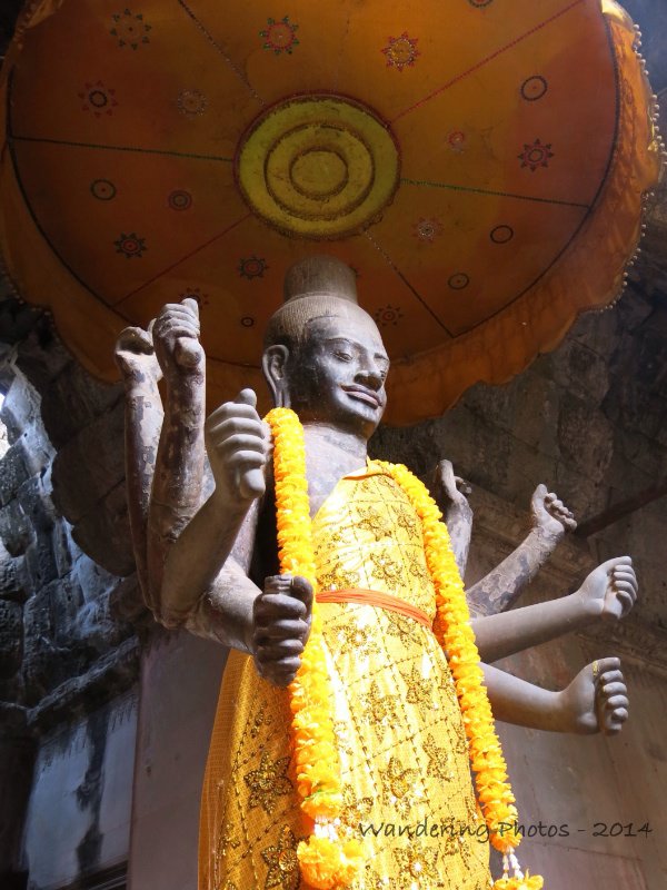 Statue of eight-armed Shiva God statue - Angkor Wat