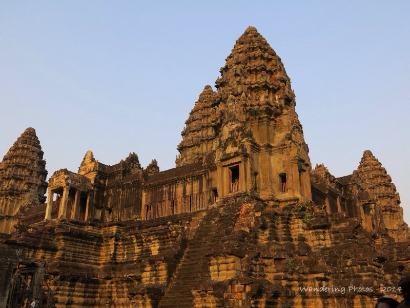 The Central Sanctuary Tower of Angkor Wat in the evening sun