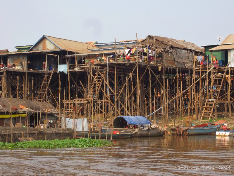Stilt houses at Kompong Kleang Tonle Sap Lake