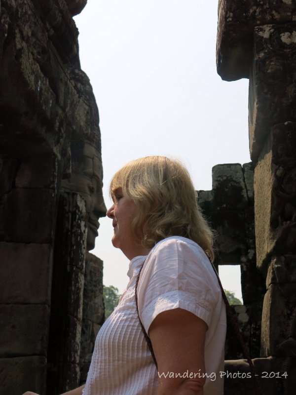 Nose-to-nose with the King - Angkor Thom