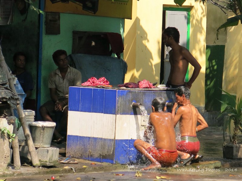 Street public washing site 