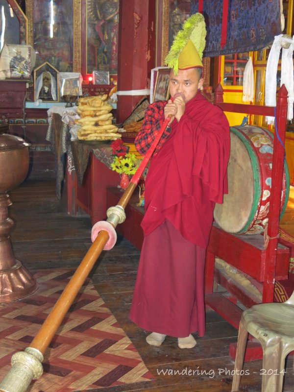 Buddhist monk of the Yellow Hat Sect at Yiga Choeling Old Monastry