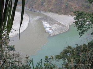 Confluence of the Rivers Rangit and Teesta - Sikkim