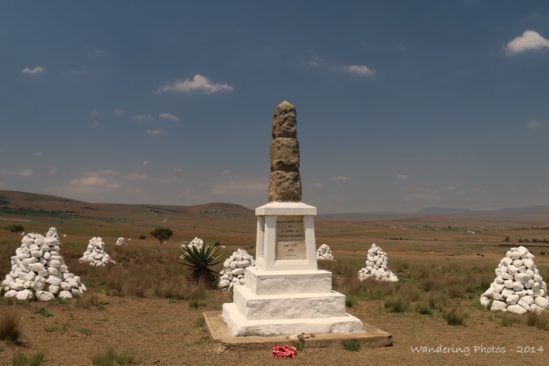 Graves and memorials to the fallen British Soldiers at Isandhlwana