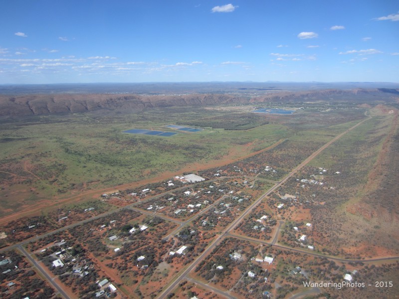 Flying into Alice Springs
