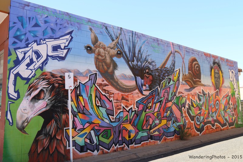 Street art in Alice Springs