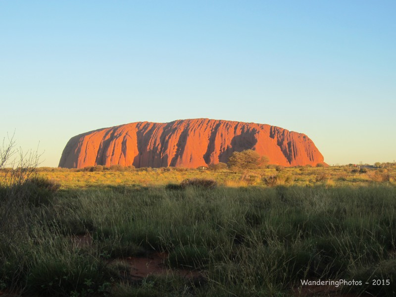 The colours of Uluru at sunset