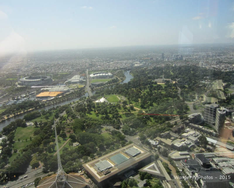 Across to the Sport area of Melbourne