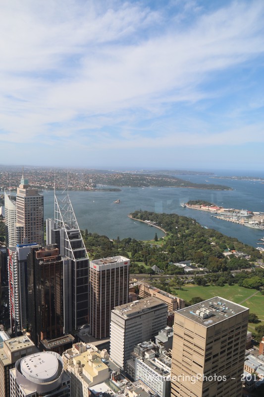 View across Sydney from the Observation Deck of Westfield Tower