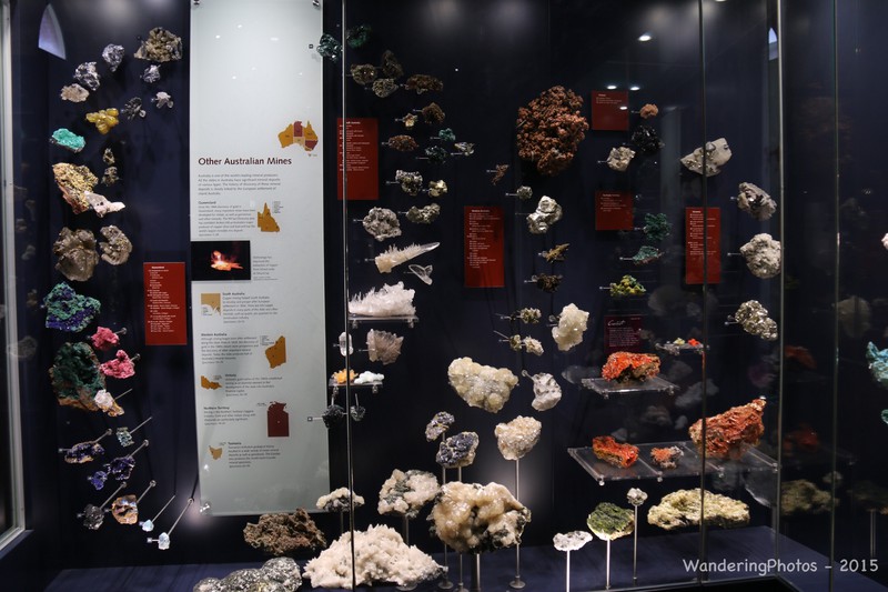 Mineral collections at the Mineral & Fossil Museum Bathurst