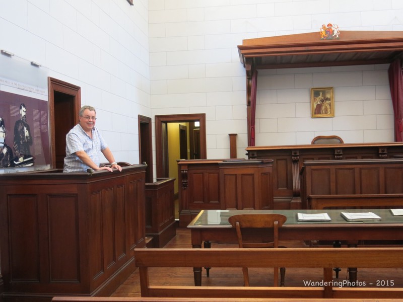 WanderingPeter replaces 'Ned Kelly' in the dock at the old Beechworth Court
