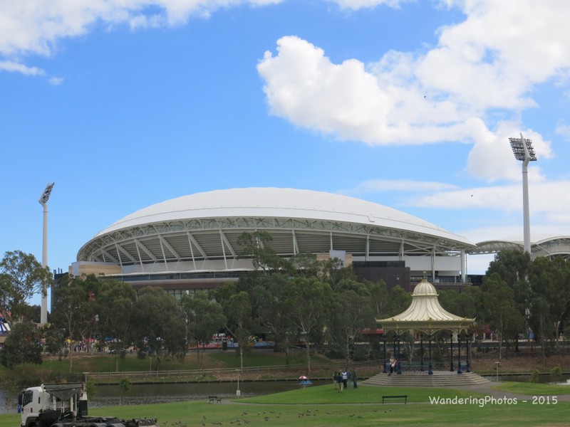 Arriving at the Adelaide Oval