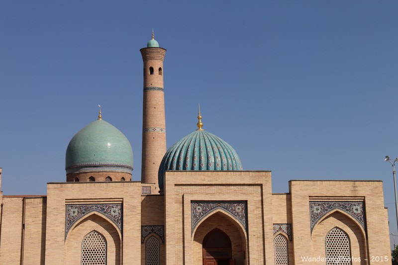 The Turquoise domes of the Kukeldash Mosque - Tashkent