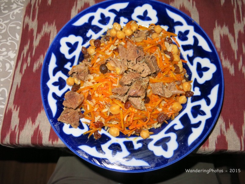 Plov - the national dish of Uzbekistan