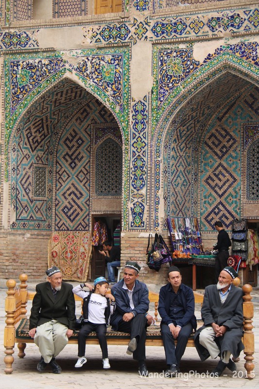 Locals in Registan Square
