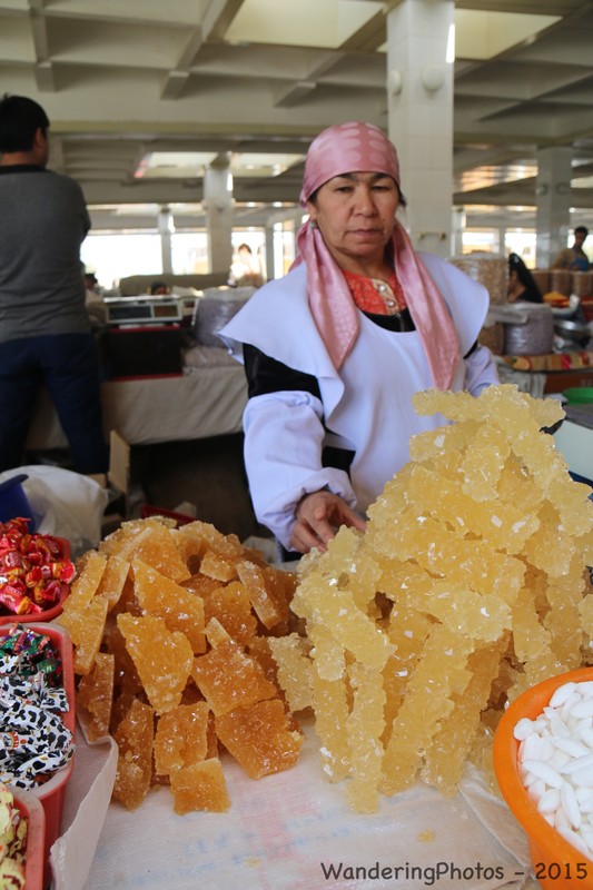 Crystalline sugar in the bazaar