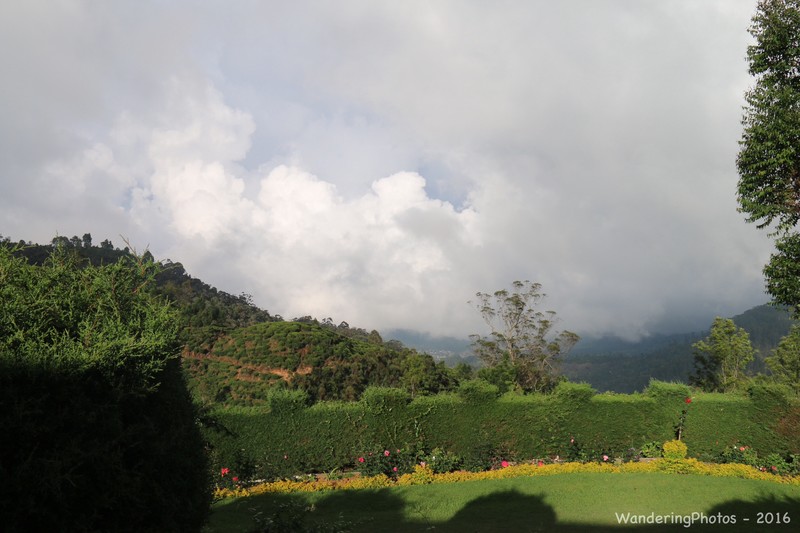 Not always blue sky! - a storm rolls up the valley - Nuwara Eliya