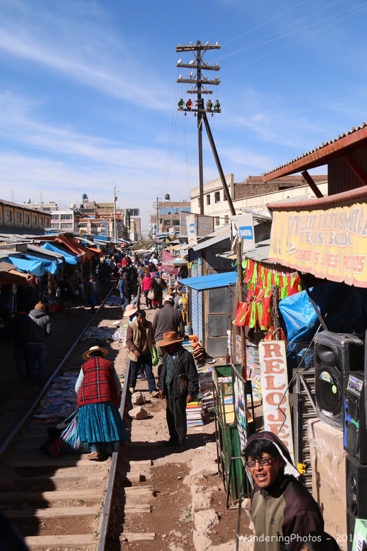 Rail-side market - Juliaca Peru