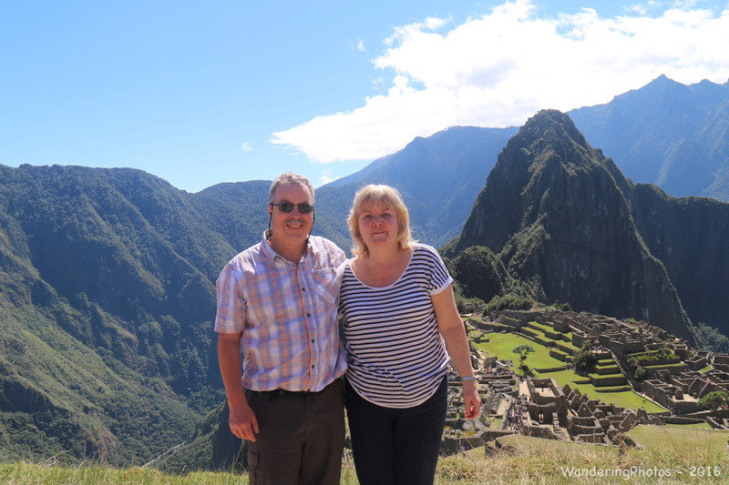In front of the magical Machu Picchu