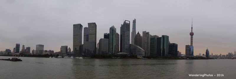 Panoramic Pudong Skyline - Shanghai China