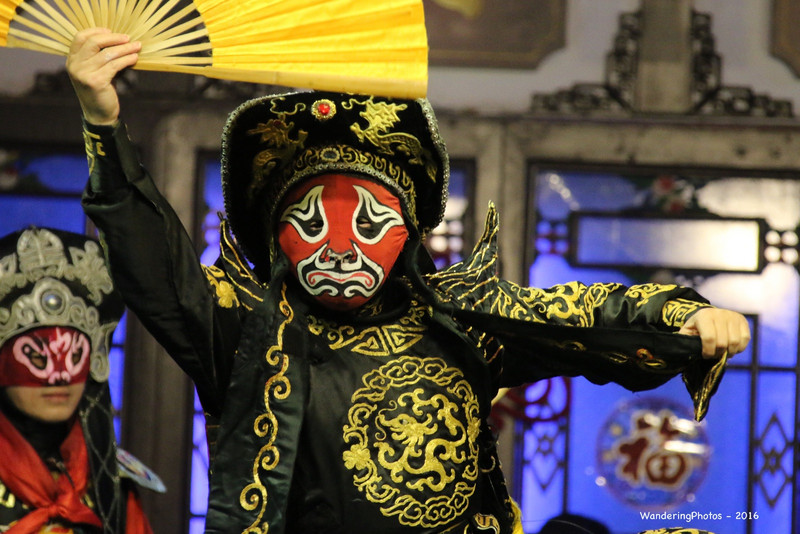 Traditional Face-mask changing act - Sichuan Opera Show - Chengdu Sichuan China