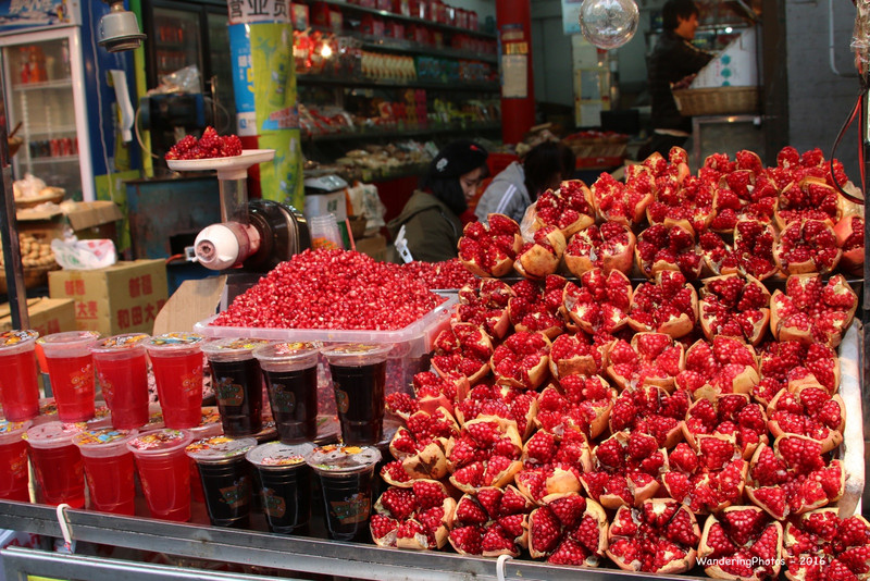 Pomegranate Juice Stall - Beiyuanmen Street - Muslim Food street - Xi'An Shaanxi China