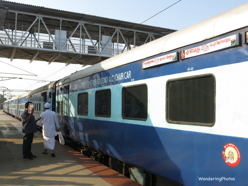 Indian Mainline train - Cochin to Coimbatore