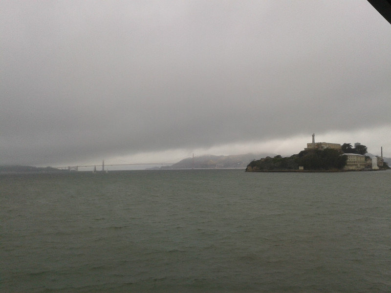 Alcatraz and Golden Gate Bridge