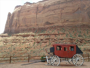 Stagecoach at Monument Valley