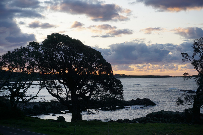 Waihau Bay sunset