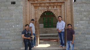 0008 - Main Entry Mool Mahunag Ji - in the pic Manoj Mehta Sandeep Bhardwaj Bharat Shah  & Suraj Chauhan (Pic Aveen Sirckek)