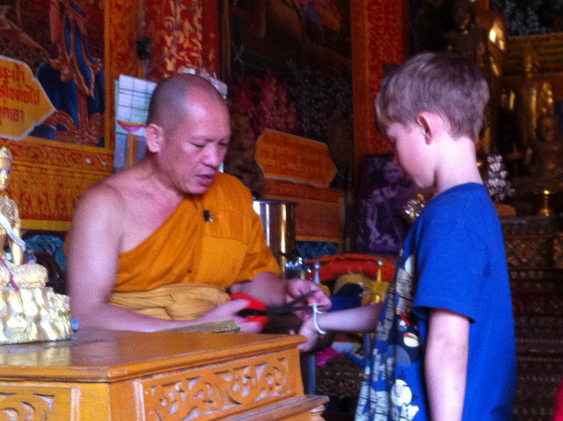 A Monk blessing again ...