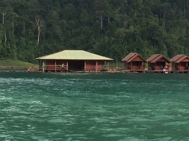 Floating Rafts near Restaurant