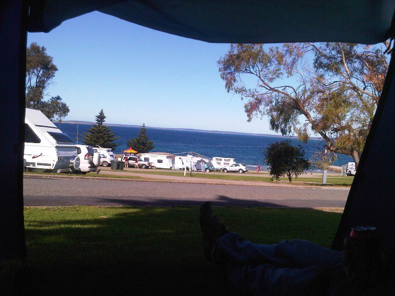 view from the tent