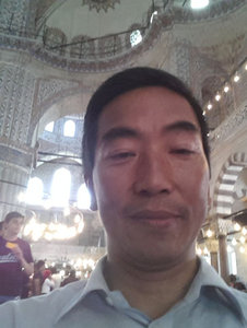Me looking very happy to be in the Mosque