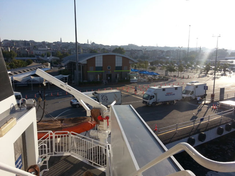 View of Yenikapi sea port