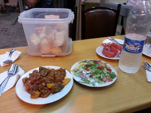 Dinner on the last day of Ramazan, in Hopa