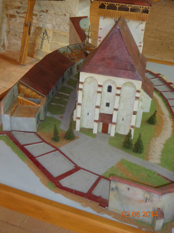 Modell einer Kirchenburg