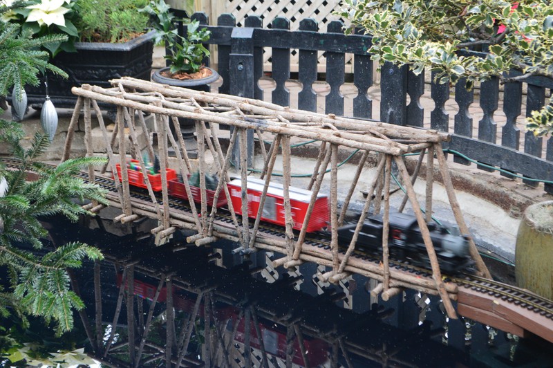 Model train at the Conservatory