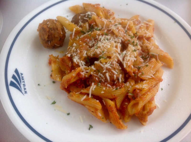 Meatballs with Penne pasta