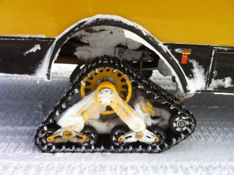 Snow coach wheels 