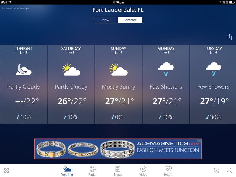 Temperatures in Fort Lauderdale